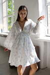 RISE Платье 304846 FLOWER030/02 Белый, голубой