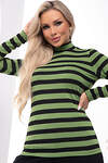 LT Collection Водолазка 313999 Б7400 чёрный, зелёный