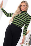 LT Collection Водолазка 313999 Б7400 чёрный, зелёный