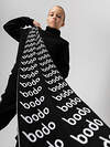 Bodo Шарф 316346 12-129 черный (белый)