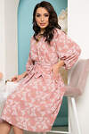LT Collection Платье 318138 П3603 пудра, принт: бабочки