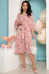 LT Collection Платье 318138 П3603 пудра, принт: бабочки