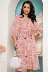 LT Collection Платье 318138 П3603 пудра, принт: бабочки