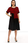 LT Collection Платье 318157 П2240 красный, чёрный
