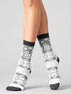 JS Giulia Носки 318480 WS3 WOOL 2303 grey melange