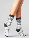 JS Giulia Носки 318480 WS3 WOOL 2303 grey melange