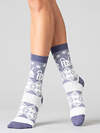 JS Giulia Носки 318482 WS3 WOOL 2303 viola