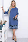 LT Collection Платье 318606 П7124 синий, анималистический принт