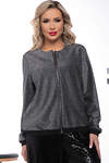 LT Collection Бомбер 318864 Б7522 серебристый
