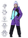 NIKASTYLE Комбинезон 328961 8з5823 бирюза/лиловый