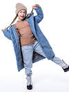 NIKASTYLE Пальто 329186 6з4823 голубой лед