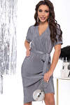 LT Collection Платье 334539 П8053 серый, серебряный