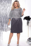 LT Collection Платье 335513 П8019 светло-серый, графит