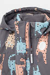 CROCKID Куртка 337066 ВК 38095/н/1 Ал темно-серый, цветные коты