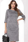 LT Collection Платье 347300 П8278 серый
