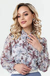 RISE Блузка 362832 7059-24/04 Бежевый, бордовый