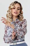 RISE Блузка 362832 7059-24/04 Бежевый, бордовый