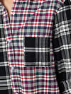 OPIUM Рубашка 387188 К-12 Серый меланж/Черный/Белый