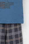 CROCKID Пижама 388020 К 1599 синяя волна, текстильная клетка