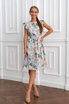 Open-style Платье 389516 5326 серый/розовый/зеленый