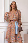 Open-style Платье 389679 5817 коричневый/голубой
