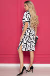 LT Collection Платье 392451 П8564 белый, чёрный
