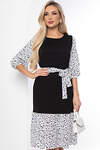 LT Collection Платье 397996 П8789 чёрный, белый