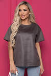 LT Collection Блуза 405487 Б8875 серо-коричневый
