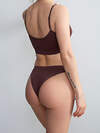 JS Giulia Трусы 423505 BRASILIAN BRIEFS COLORS brown