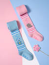 Omsa Колготки 476516 OMSA kids Collant 11P62-1 с рисунком (кот и зайчик) Rosa Chiaro (Розовый)
