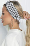 LT Collection Повязка на голову 525106 ПП15 чёрный, белый