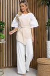 LT Collection Блуза 532672 Б13258-13М бело-бежевый