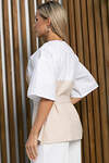 LT Collection Блуза 532672 Б13258-13М бело-бежевый