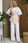 LT Collection Блуза 532672 Б13258-13М бело-бежевый