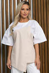 LT Collection Блуза 532672 Б13258-13М бело-бежевый