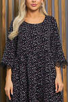 LT Collection Платье 532689 П13401-18М чёрно-розовый