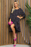 LT Collection Платье 532689 П13401-18М чёрно-розовый