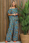 LT Collection Костюм 532713 К13457-5М голубо-оранжевый