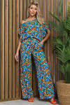 LT Collection Костюм 532713 К13457-5М голубо-оранжевый