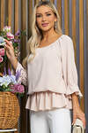 LT Collection Блуза 532718 Б13455-12М бежевый