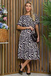 LT Collection Платье 532731 П13475-30М бежевый, синий