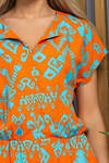 LT Collection Комбинезон 532746 К13503-5М оранжевый, бирюзовый