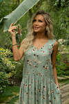 LT Collection Сарафан 532774 П13548-1М оливковый