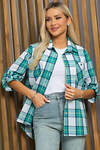 LT Collection Рубашка 533674 Б13397-18М серо-зелёный