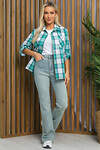 LT Collection Рубашка 533674 Б13397-18М серо-зелёный