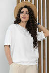 LT Collection Блуза 533685 Б13530-25М белый