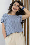 LT Collection Блуза 534678 Б13540-1М джинсовый