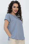 LT Collection Блуза 534678 Б13540-1М джинсовый