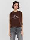 MARK FORMELLE Топ 534736 112992R коричневый acid wash +печать