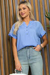 LT Collection Блуза 535326 Б13406-18М голубой